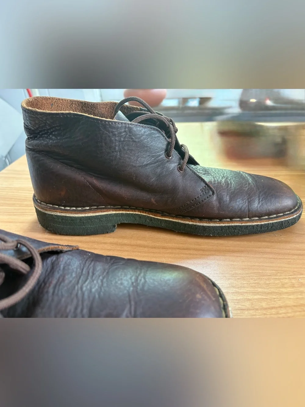 Clarks Originals New Indies 67733 Men’s 10 M Brown Leather Chukka Crepe Boots
